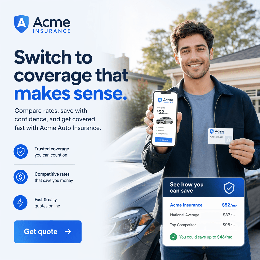 Insurance creative preview