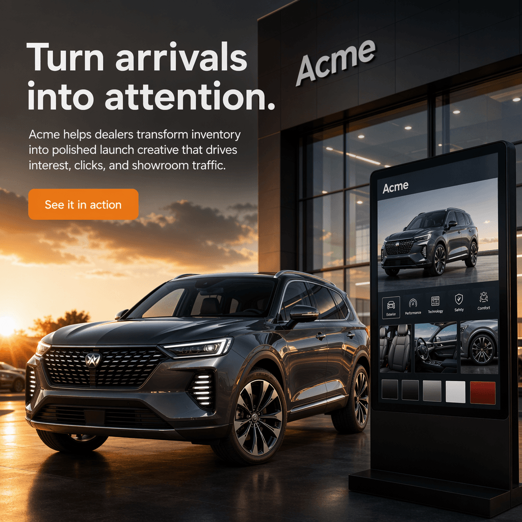 Automotive creative preview